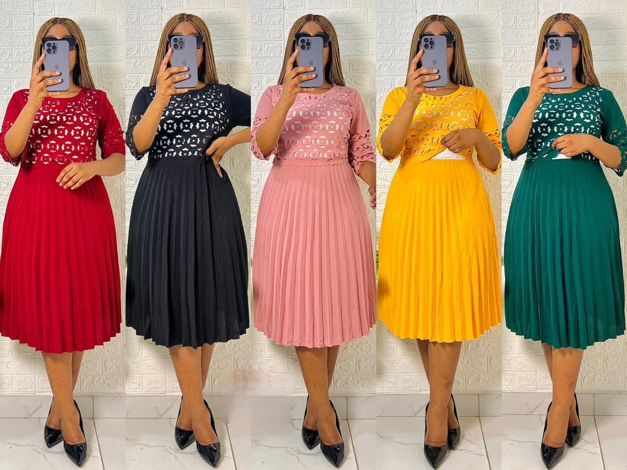 Pleated skirt and top