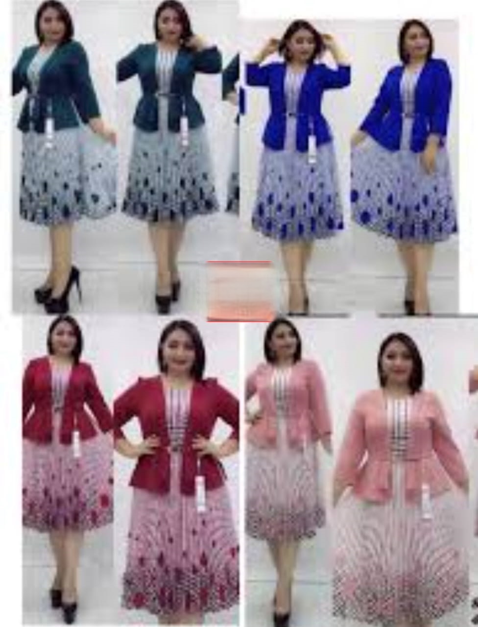 Printed dress and jacket
